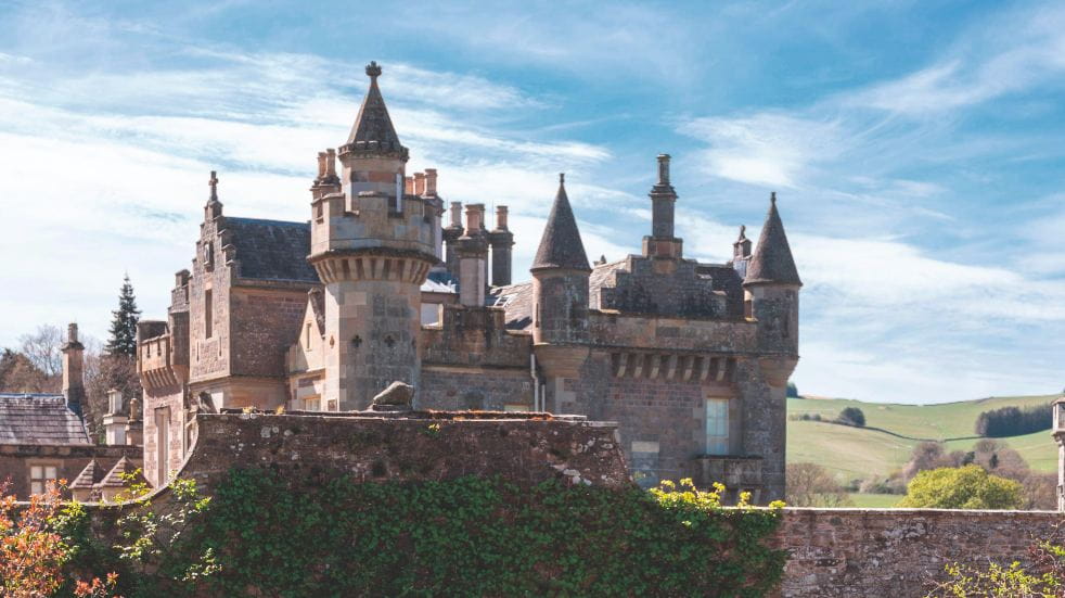 Abbotsford house in the scottish borders